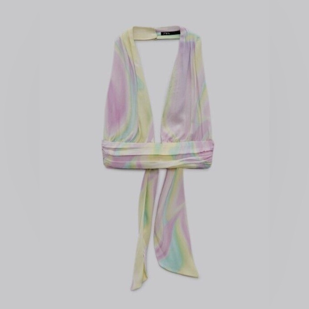 Zara Multicolor Halter Top